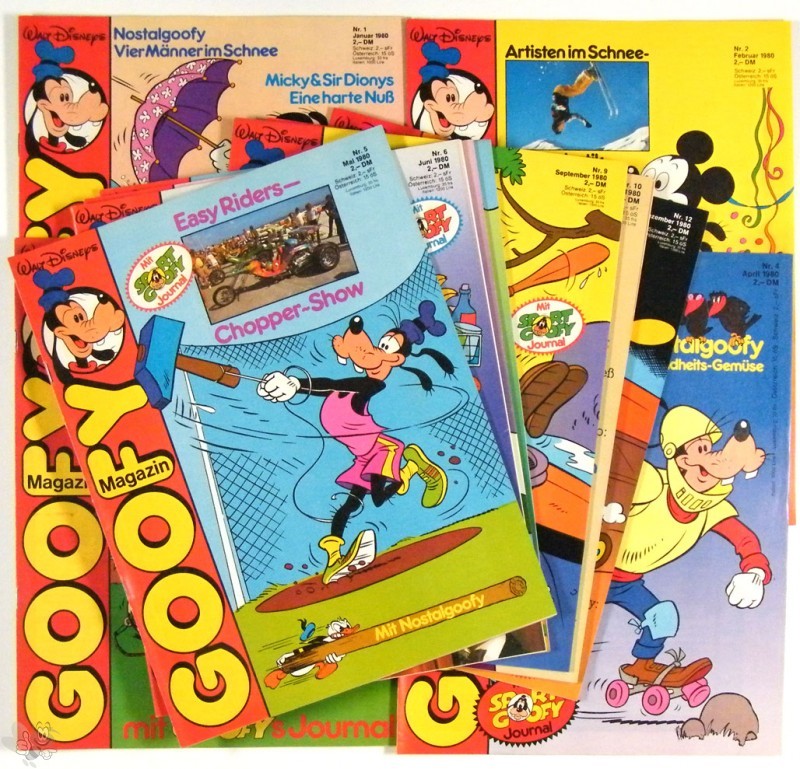 Goofy Magazin 1 - 12 /1980 kompletter Jahrgang 