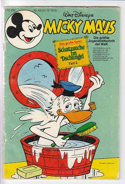 Micky Maus 1978: Nr. 43: