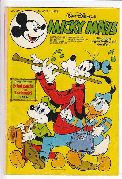 Micky Maus 1978: Nr. 45: