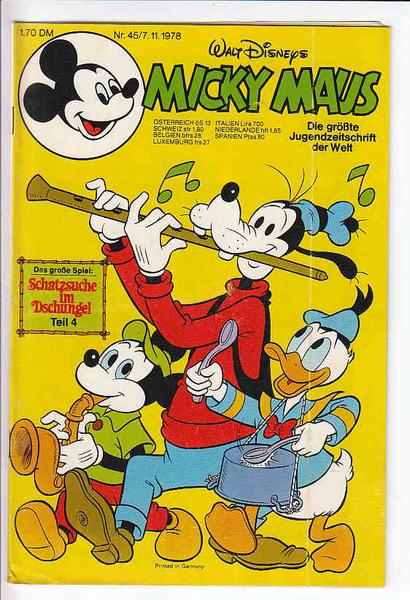 Micky Maus 1978: Nr. 45: