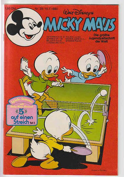 Micky Maus 1980: Nr. 29: