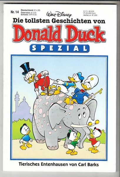 Die tollsten Geschichten von Donald Duck Spezial 14: Tierisches Entenhausen von Carl Barks