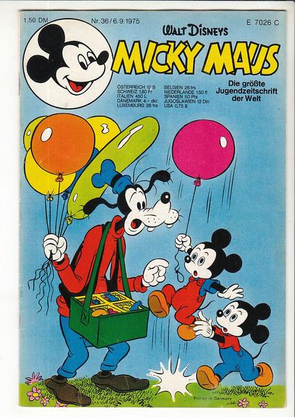 Micky Maus 1975: Nr. 36: