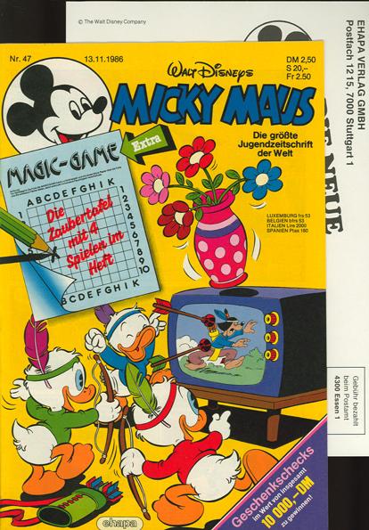 Micky Maus 1986: Nr. 47:
