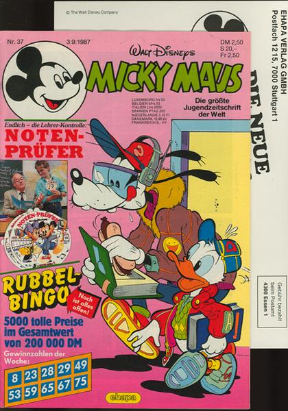 Micky Maus 1987: Nr. 37: