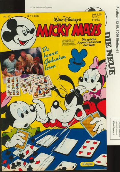 Micky Maus 1987: Nr. 47: