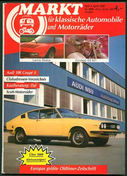 Markt 1988 Heft 4 - Autozeitschrift