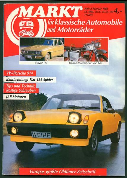 Markt 1988 Heft 2 - Autozeitschrift